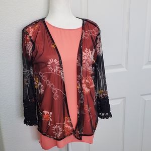Used maurices  blouse  and kimono